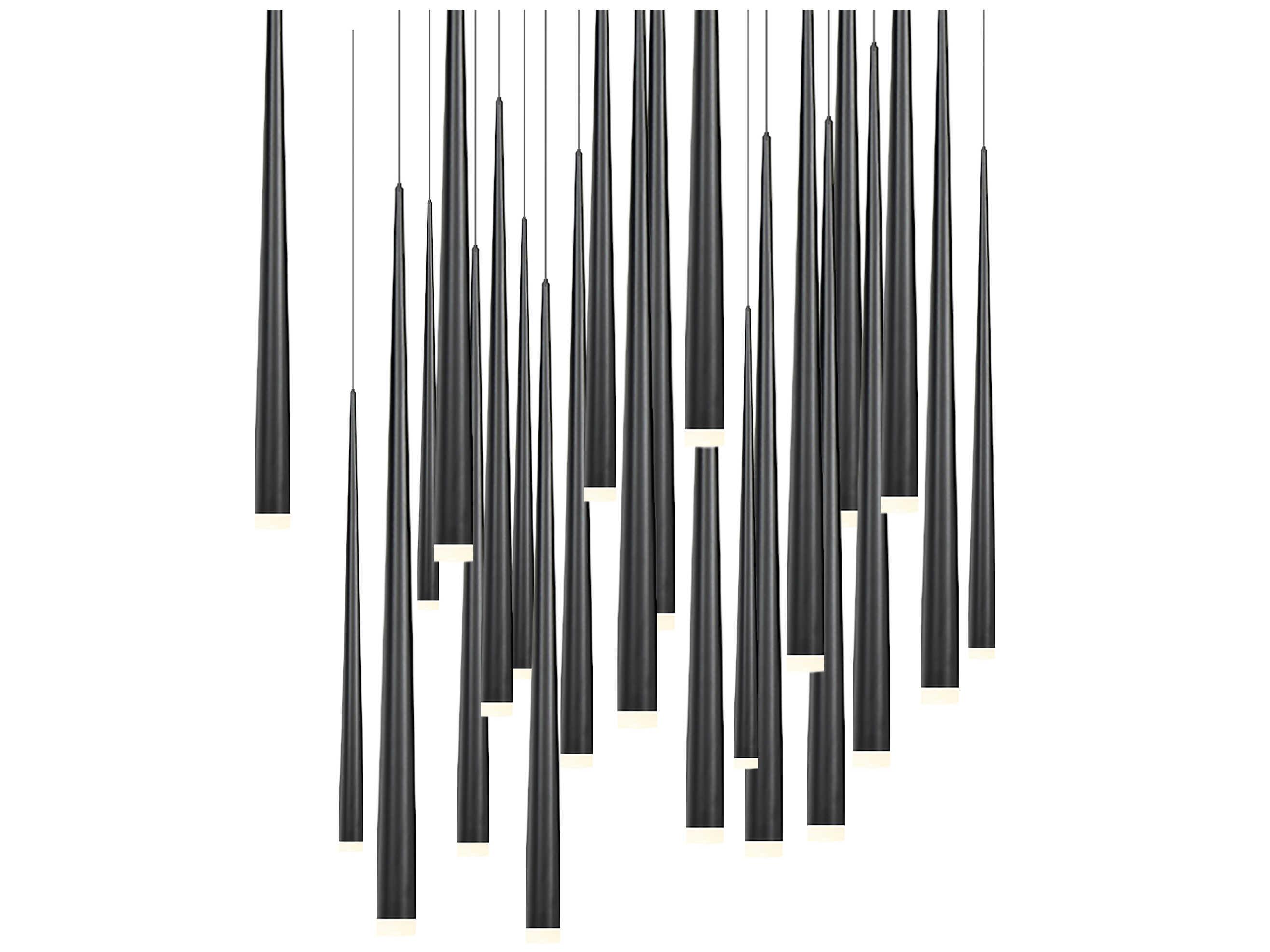 Modern Forms Cascade 25-Light Black Linear Pendant