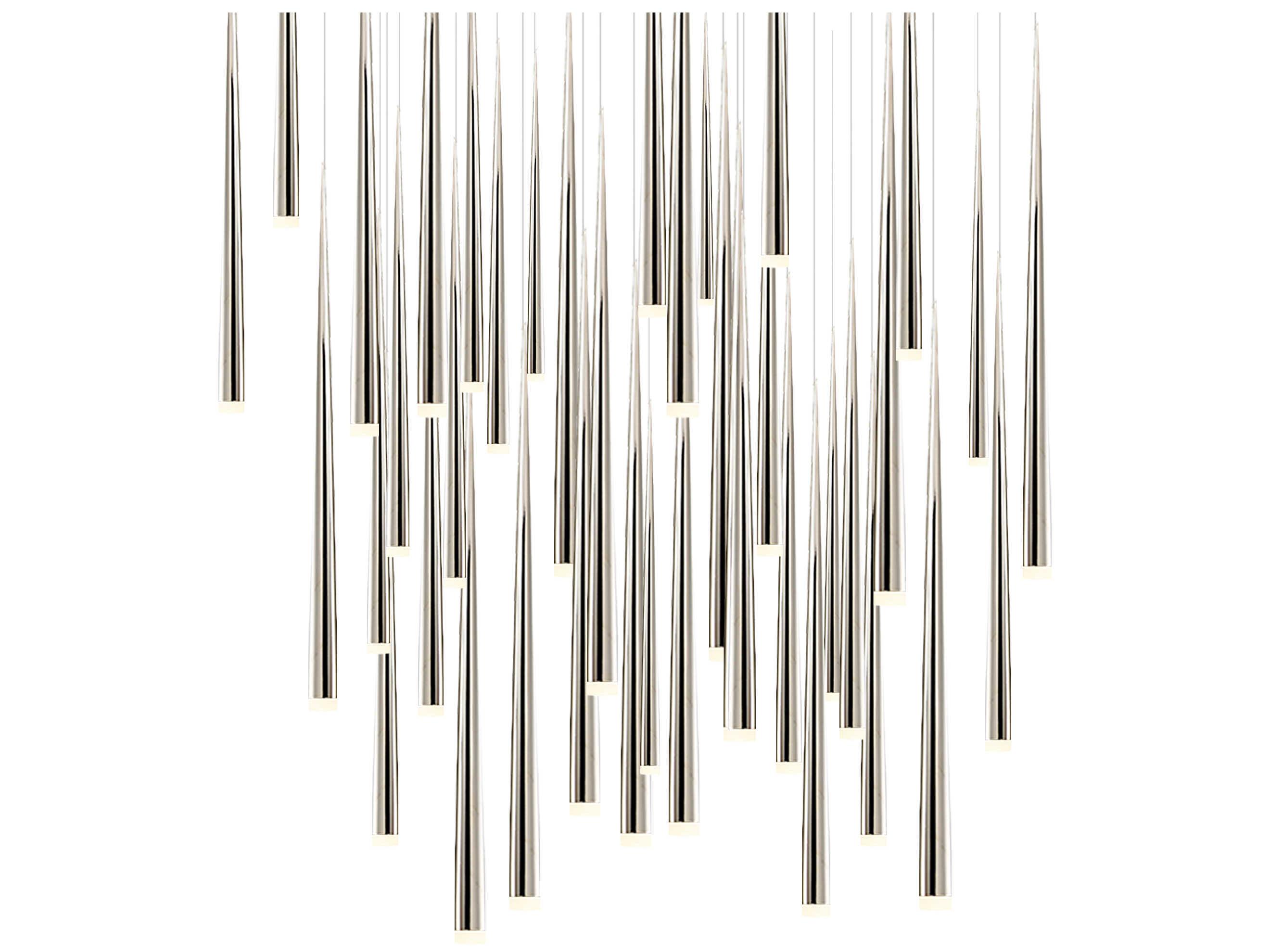 Modern Forms Cascade 41-Light Polished Nickel Linear Pendant