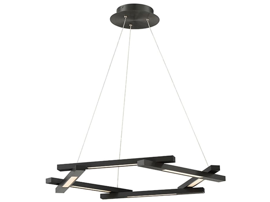 Modern Forms Metric 6-Light Black LED Pendant