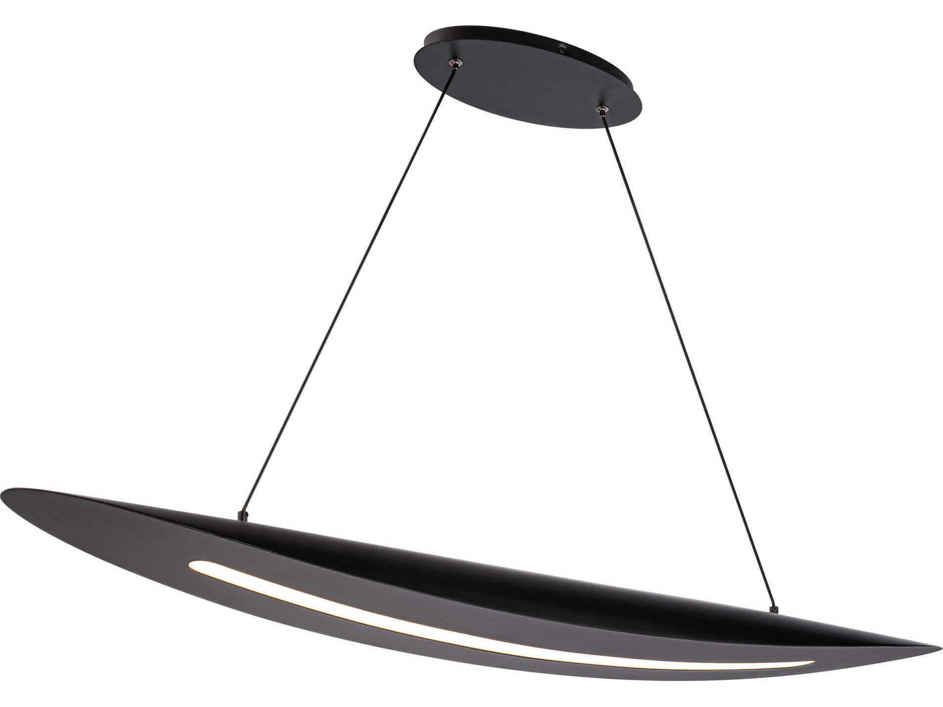 Modern Forms Black Jack 1-Light LED Linear Island Pendant