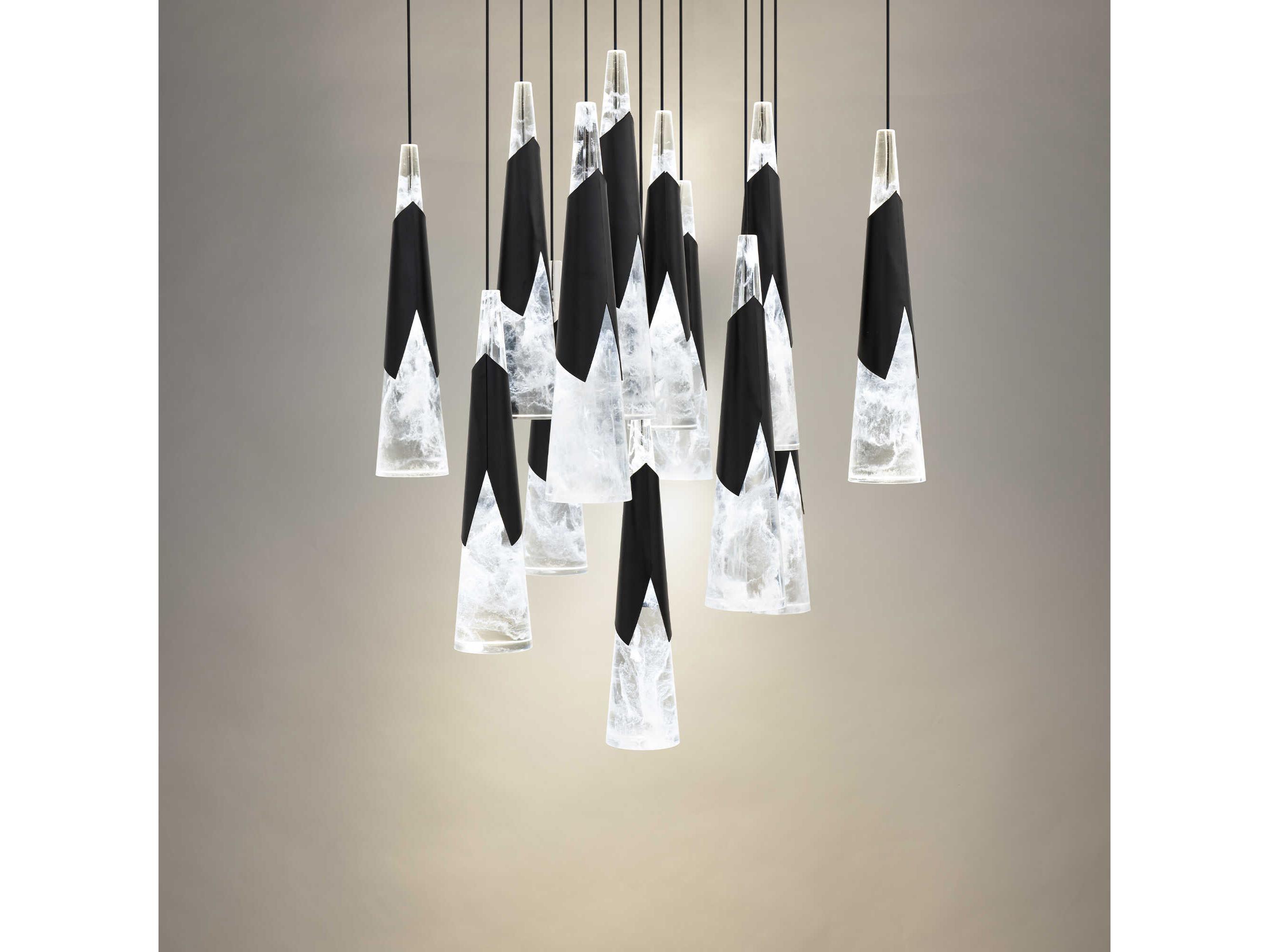 Modern Forms Kilt 13-Light Black Pendant