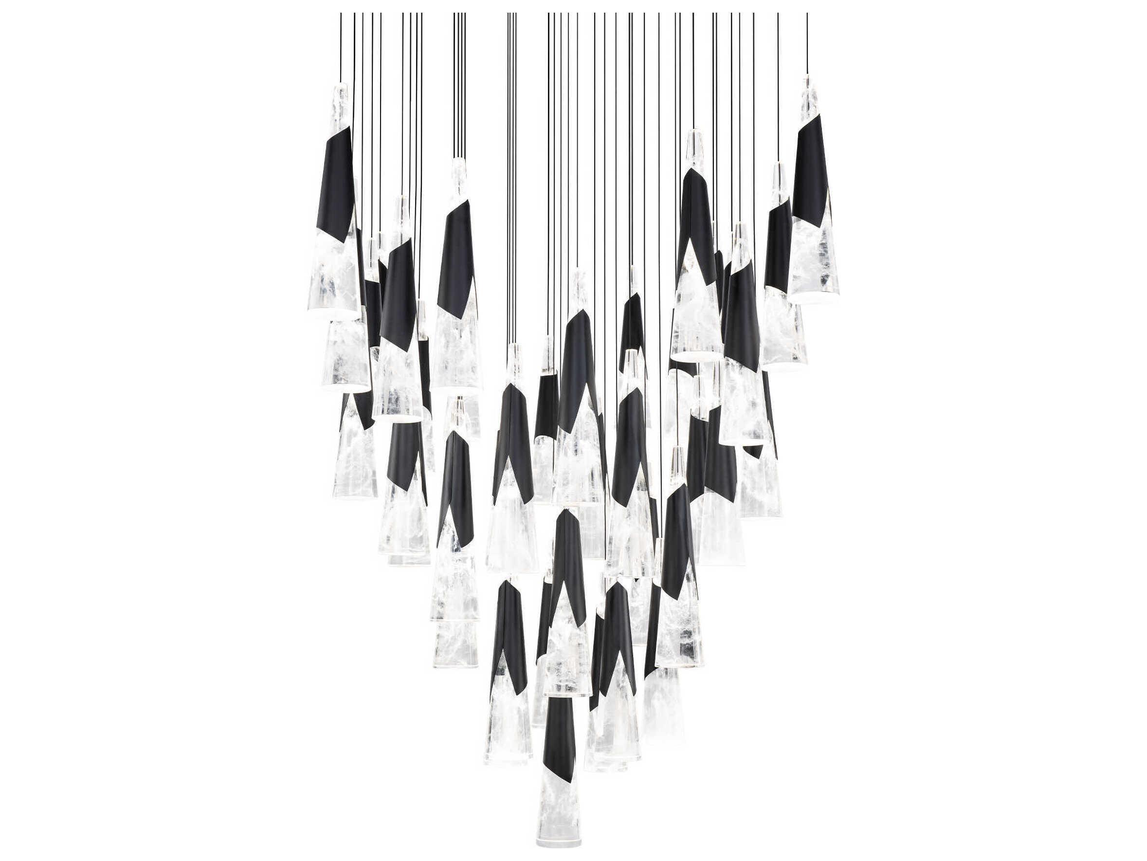 Modern Forms Kilt 41-Light Black Pendant