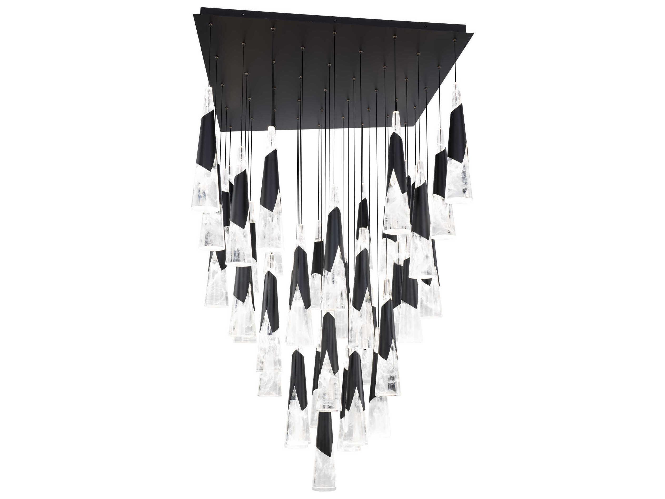 Modern Forms Kilt 41-Light Black Pendant