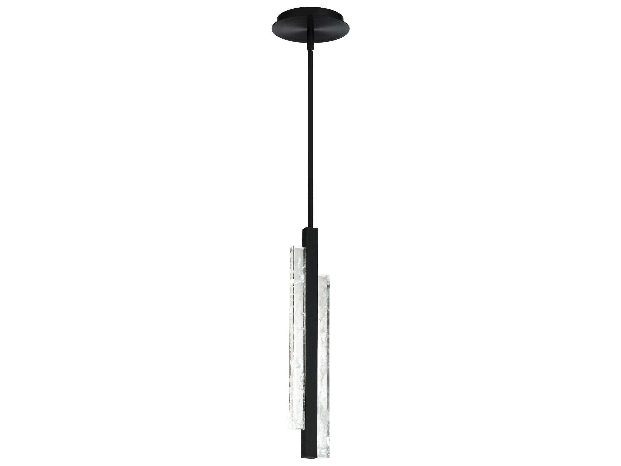 Modern Forms Tandem 1-Light Black LED Linear Mini Pendant