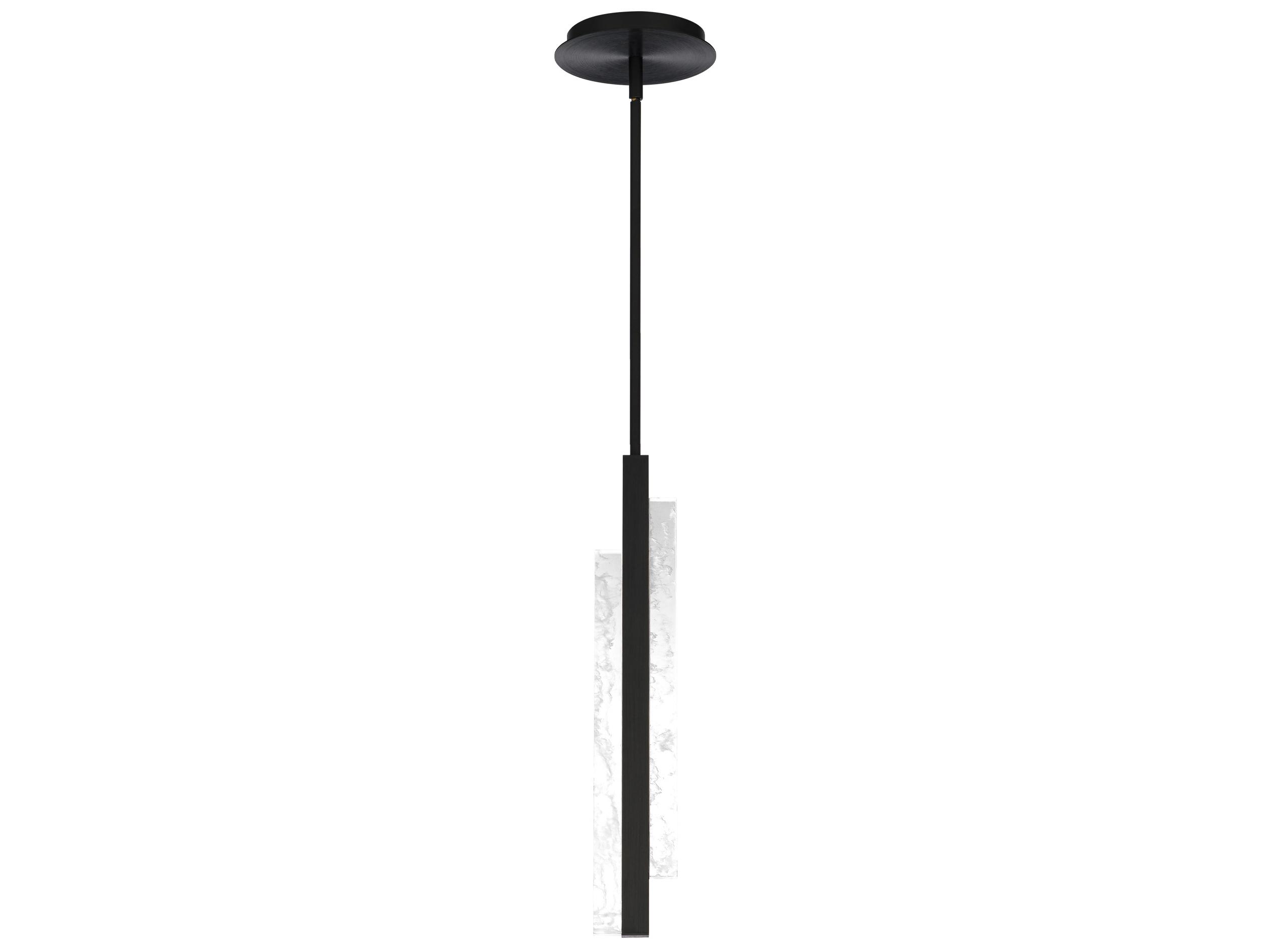 Modern Forms Tandem 1-Light Black LED Linear Mini Pendant