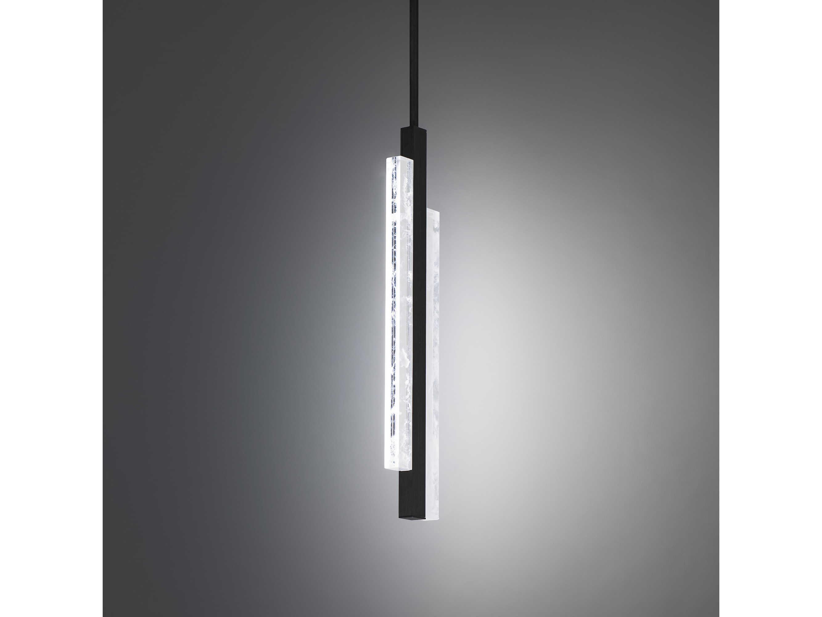Modern Forms Tandem 1-Light Black LED Linear Mini Pendant