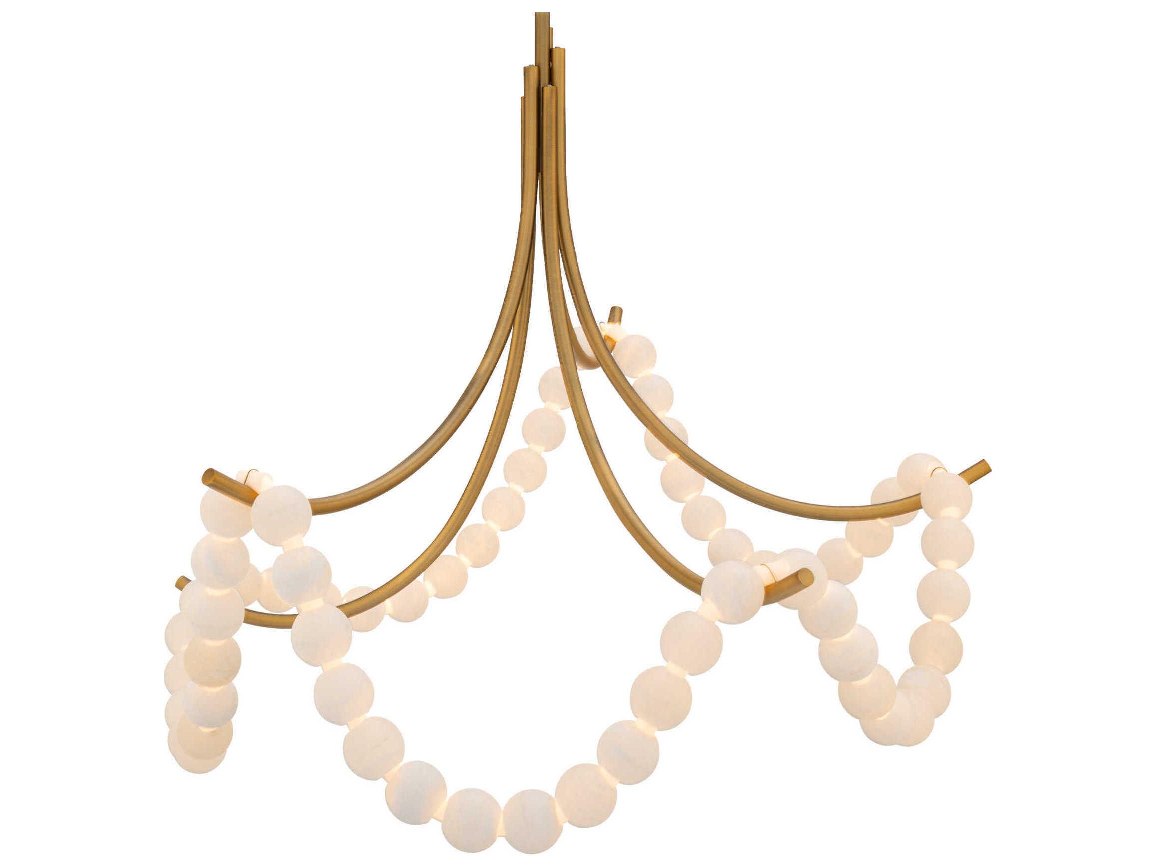 Modern Forms Parel 1-Light Aged Brass Pendant