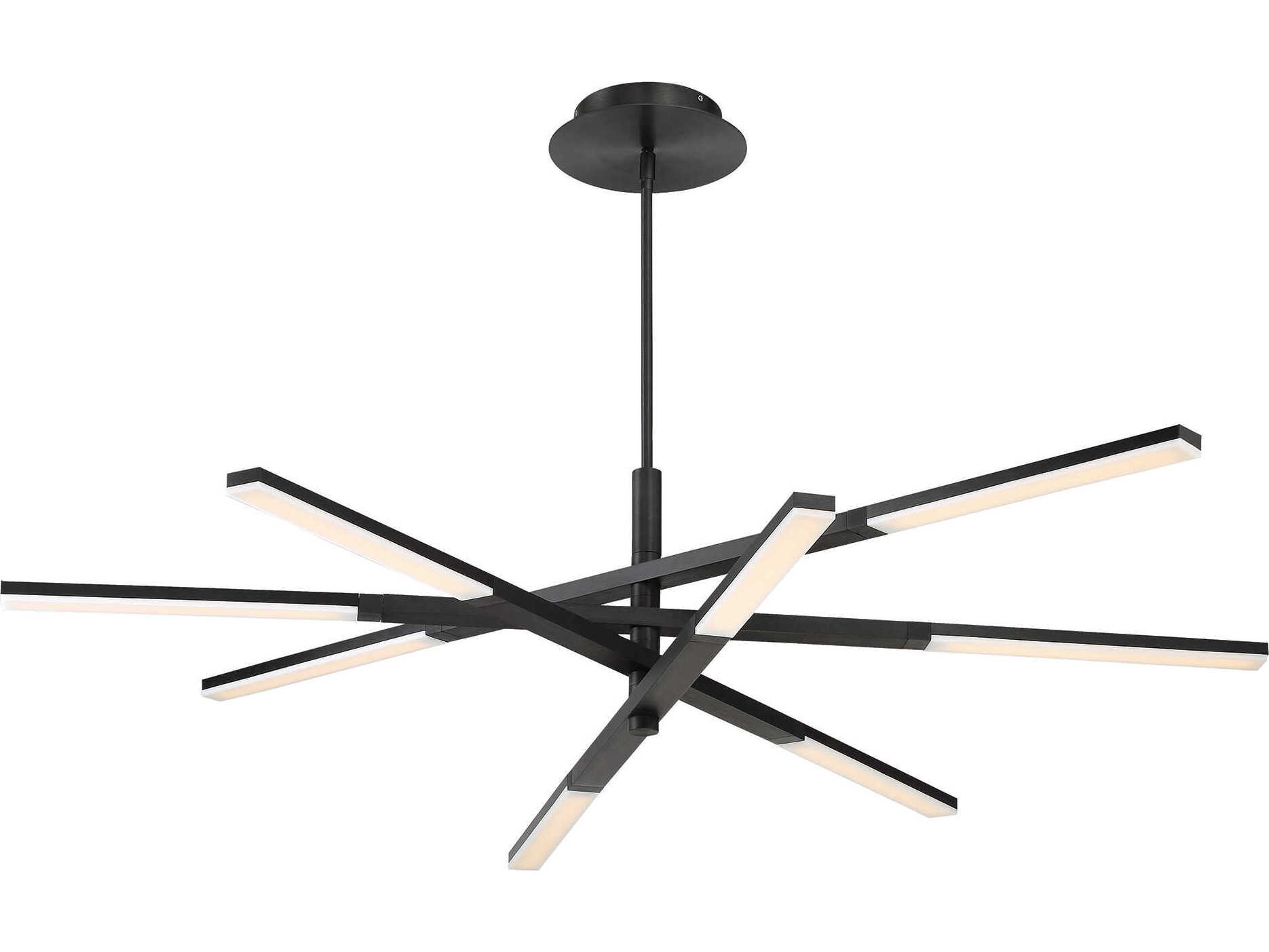 Modern Forms Stacked 1-Light Black LED Linear Pendant