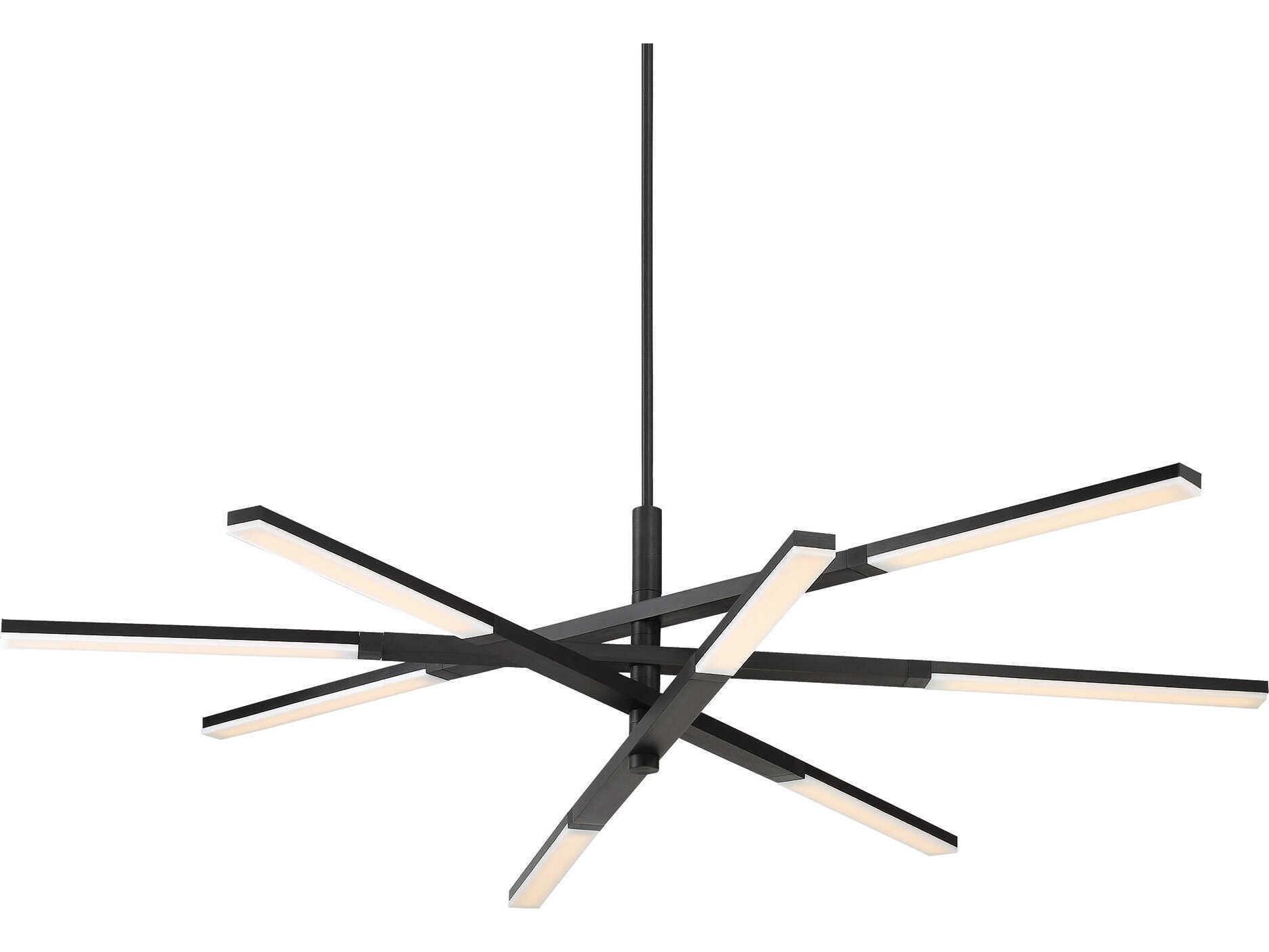 Modern Forms Stacked 1-Light Black LED Linear Pendant