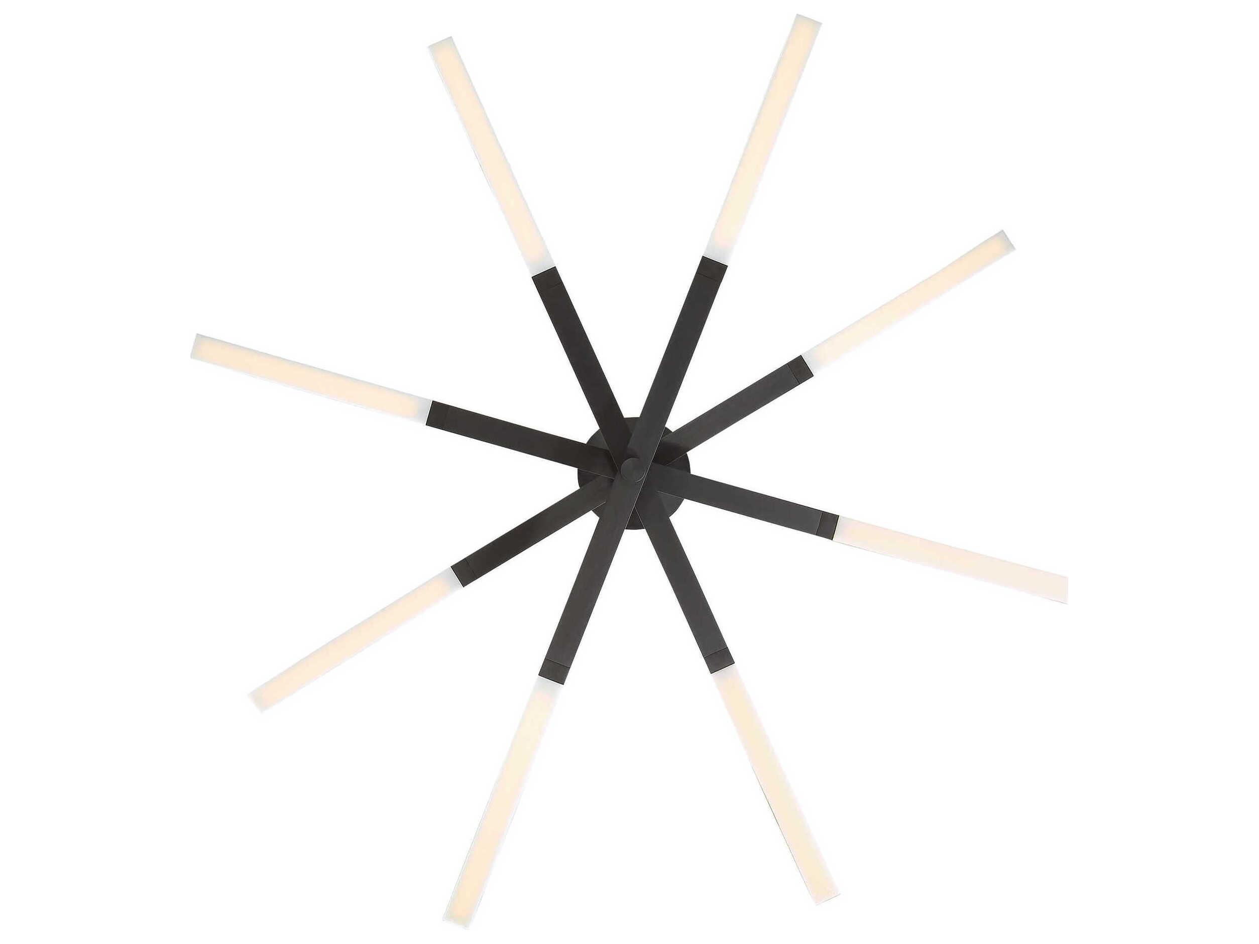 Modern Forms Stacked 1-Light Black LED Linear Pendant