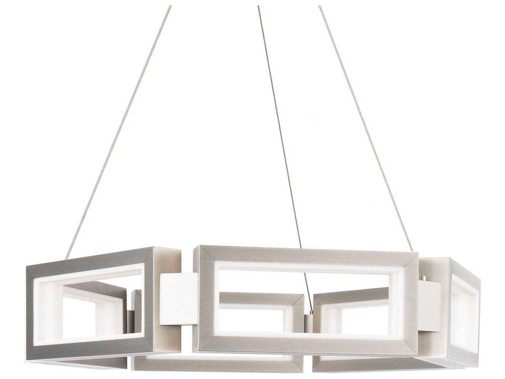 Modern Forms Mies 6-Light Brushed Nickel LED Pendant