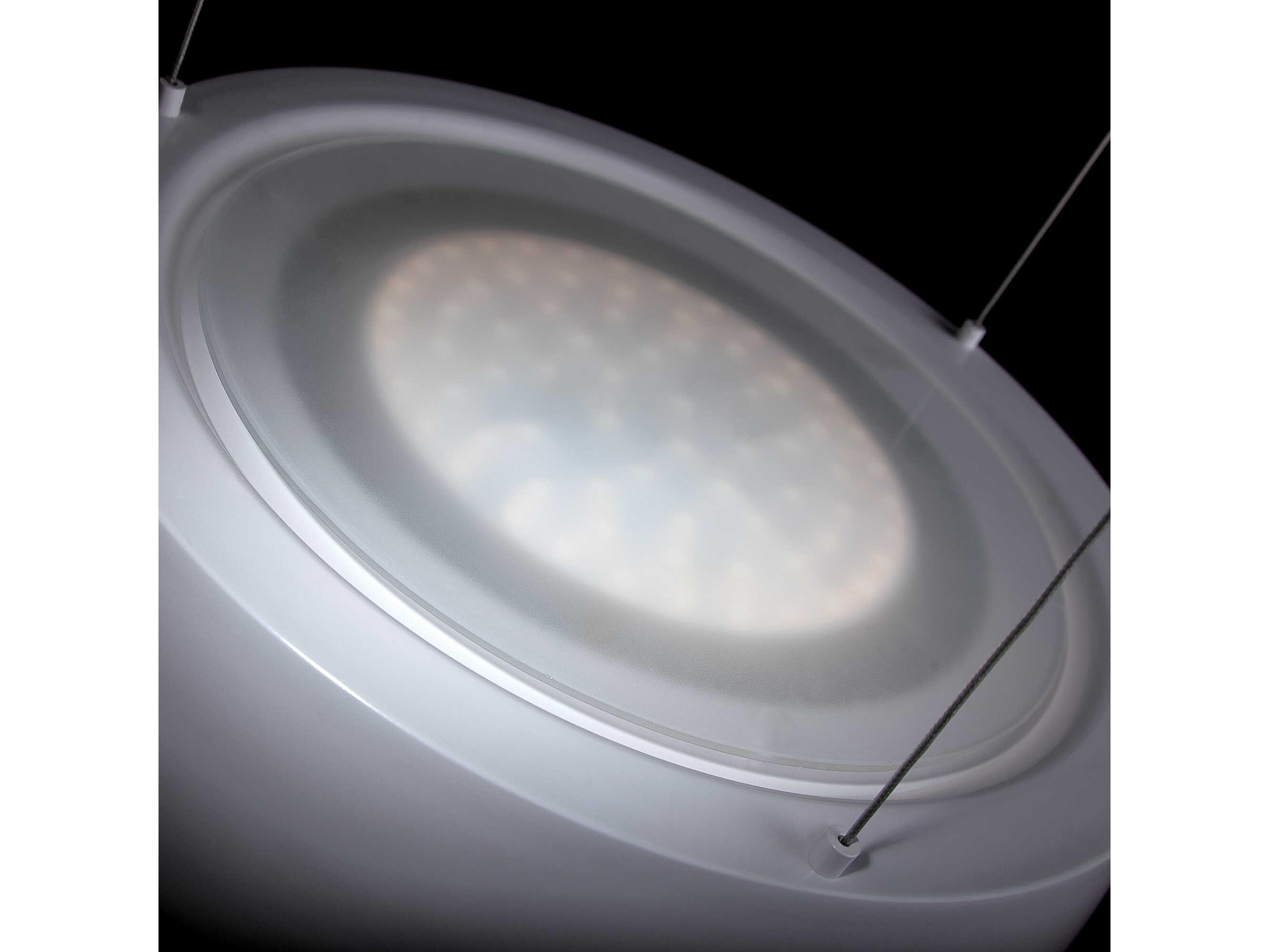 Modern Forms Gilt 1-Light Black Gold Leaf Glass LED Round Pendant