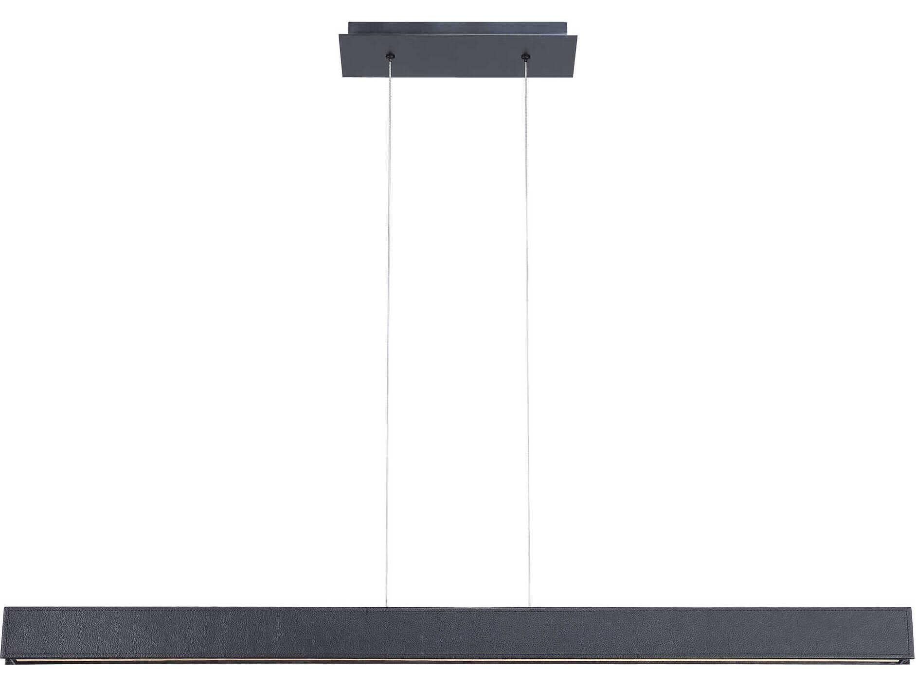 Modern Forms Bdsm 1-Light Black LED Linear Island Pendant