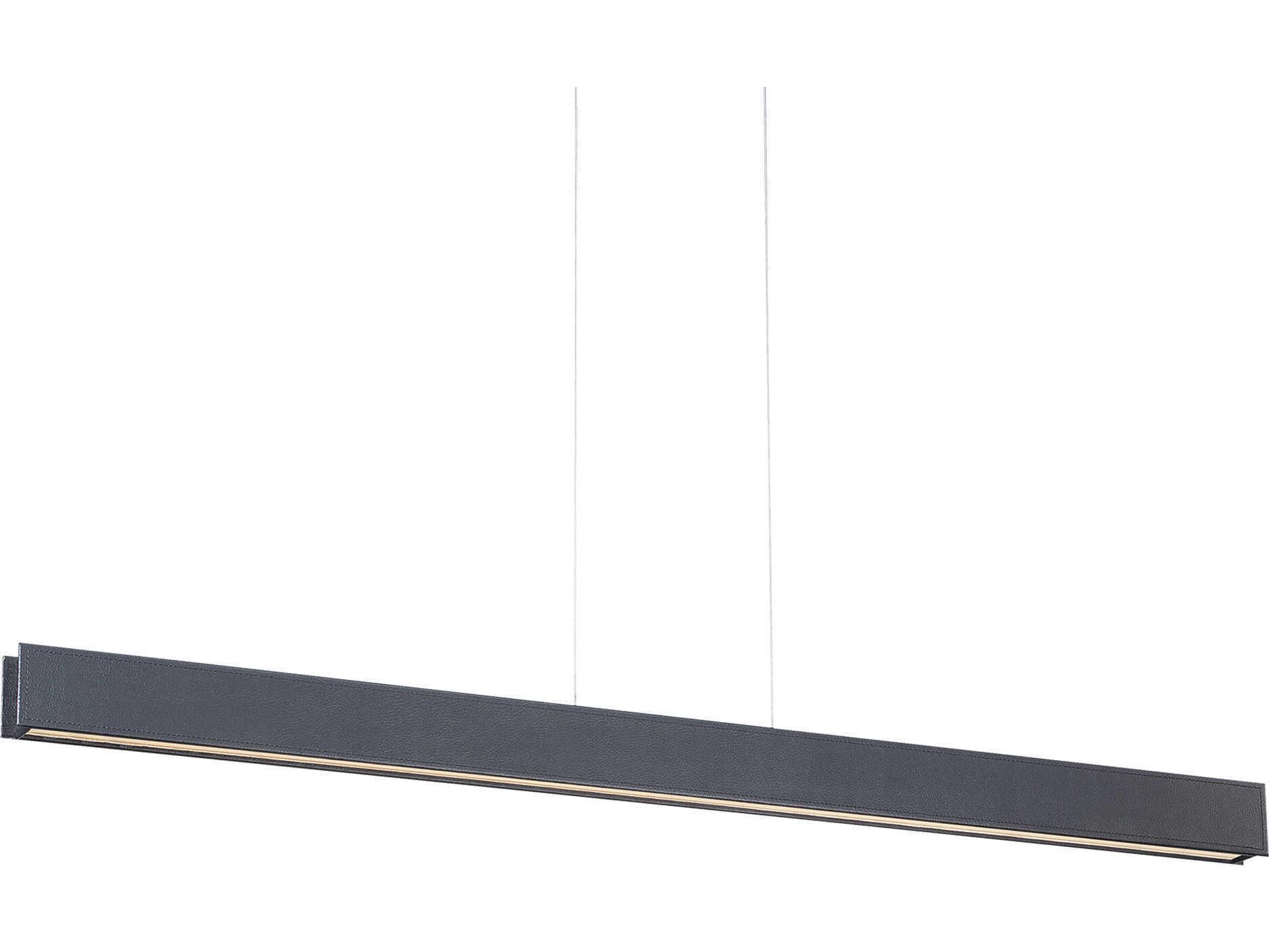 Modern Forms Bdsm 1-Light Black LED Linear Island Pendant