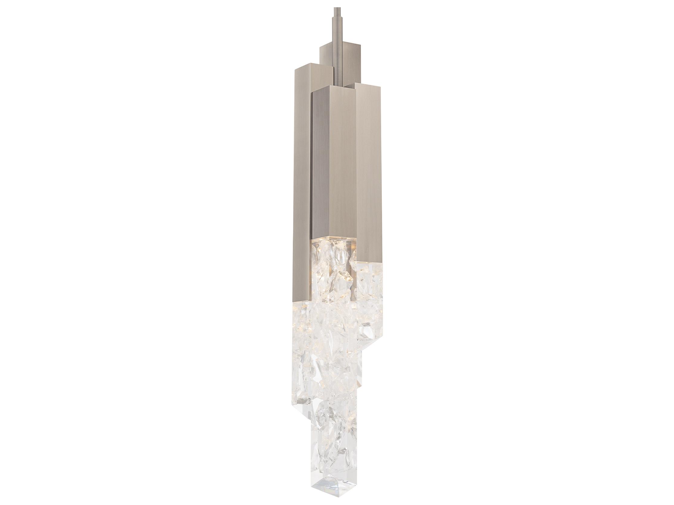 Modern Forms Montage 1-Light Brushed Nickel Geometric Mini Pendant