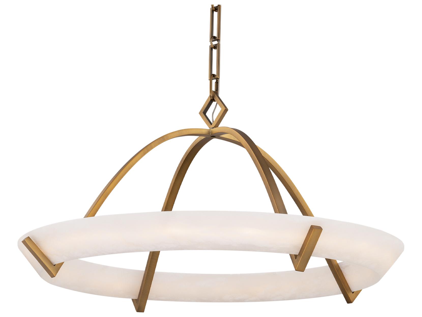 Modern Forms Copa 1-Light Aged Brass Round Pendant