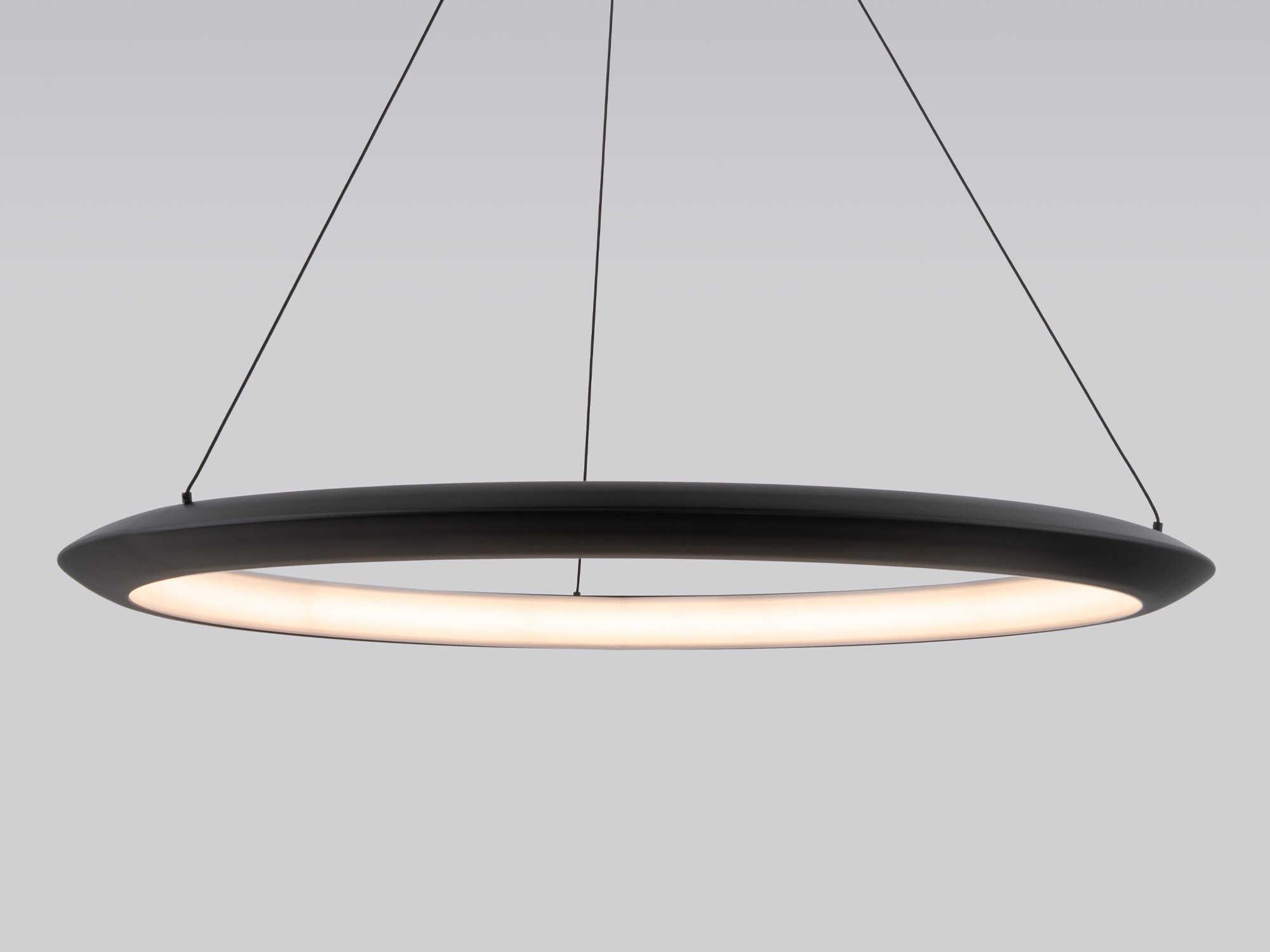 Modern Forms The Ring 1-Light Black LED Round Pendant
