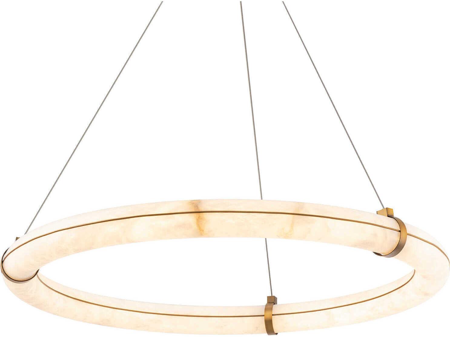 Modern Forms Clique 1-Light Aged Brass Pendant