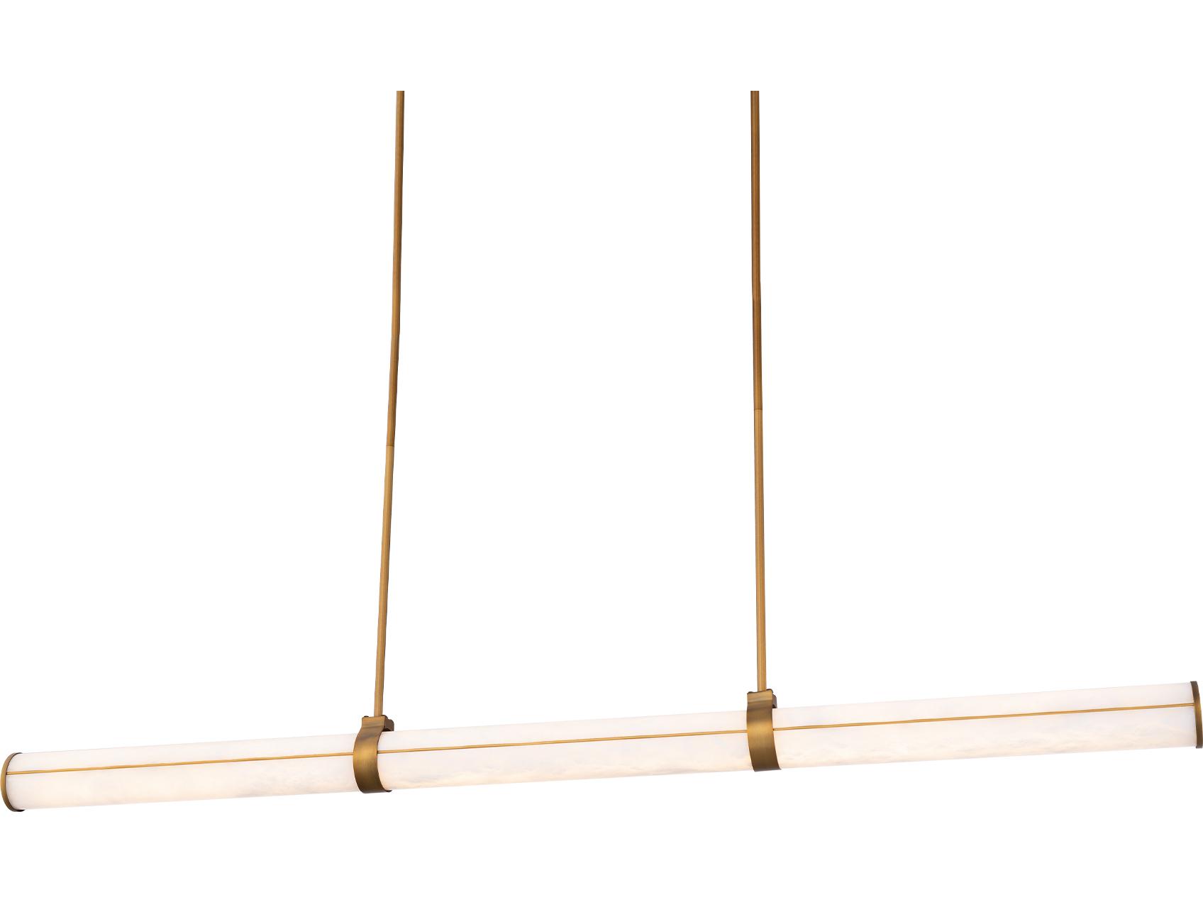 Modern Forms Clique 1-Light Aged Brass Linear Island Pendant