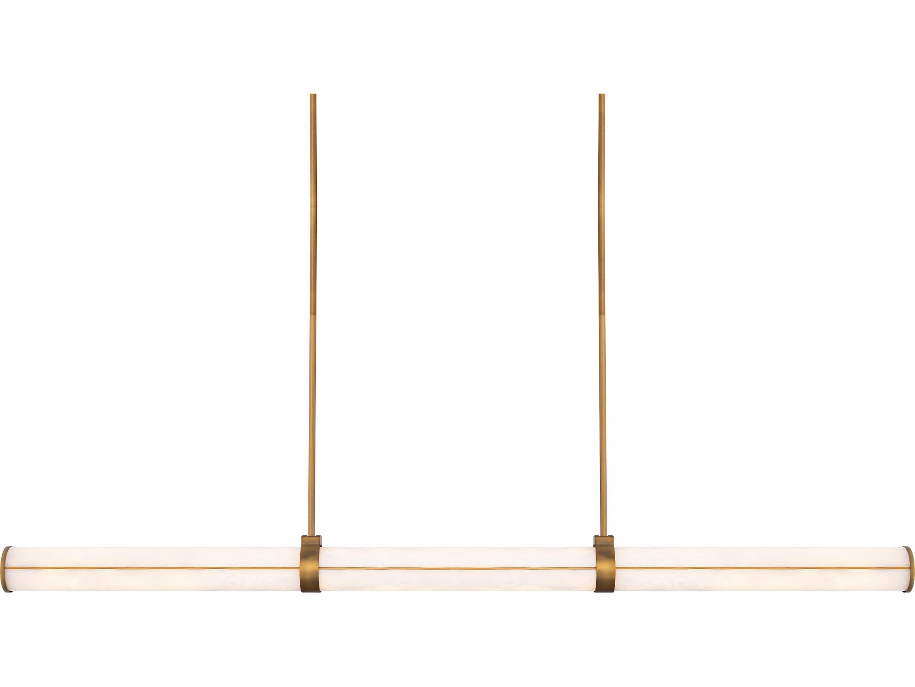 Modern Forms Clique 1-Light Aged Brass Linear Island Pendant