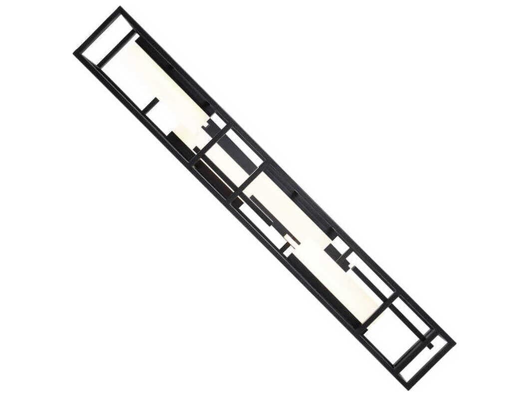 Modern Forms Memory 1-Light Black LED Geometric Linear Island Pendant