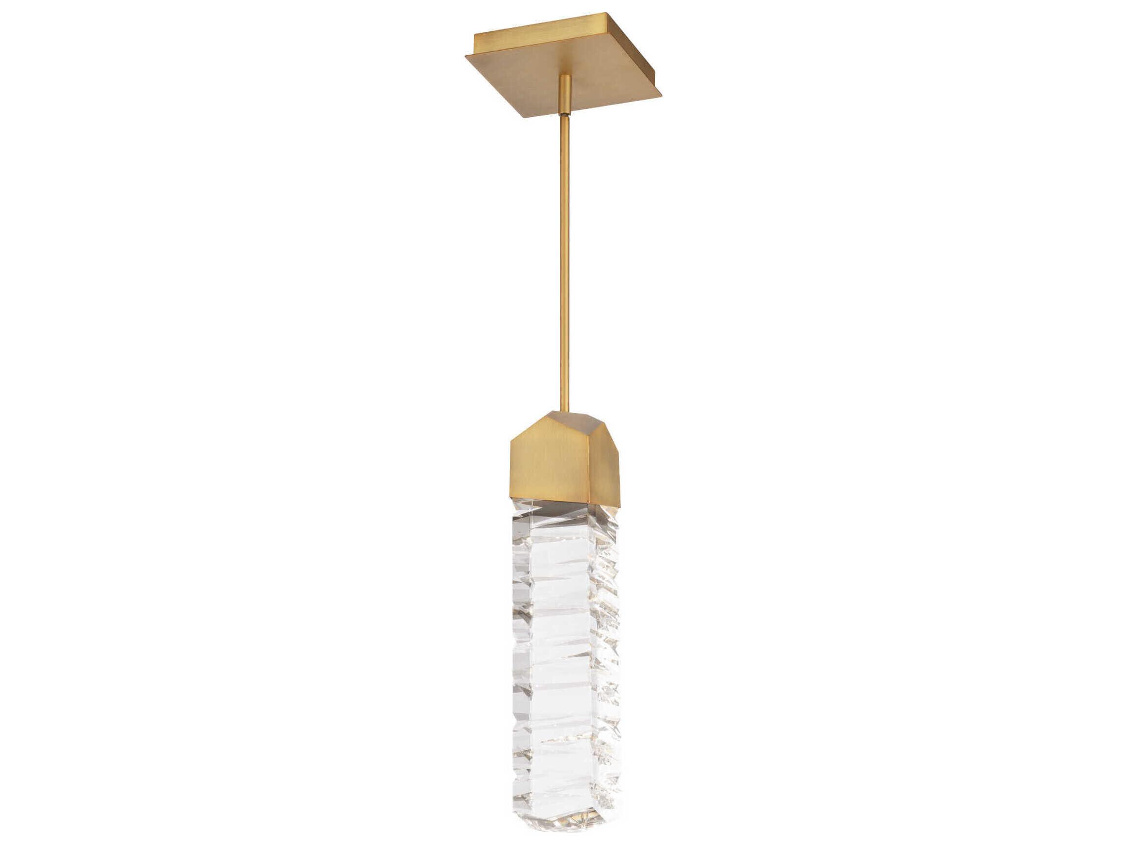 Modern Forms Juliet 1-Light Aged Brass Crystal LED Mini Pendant