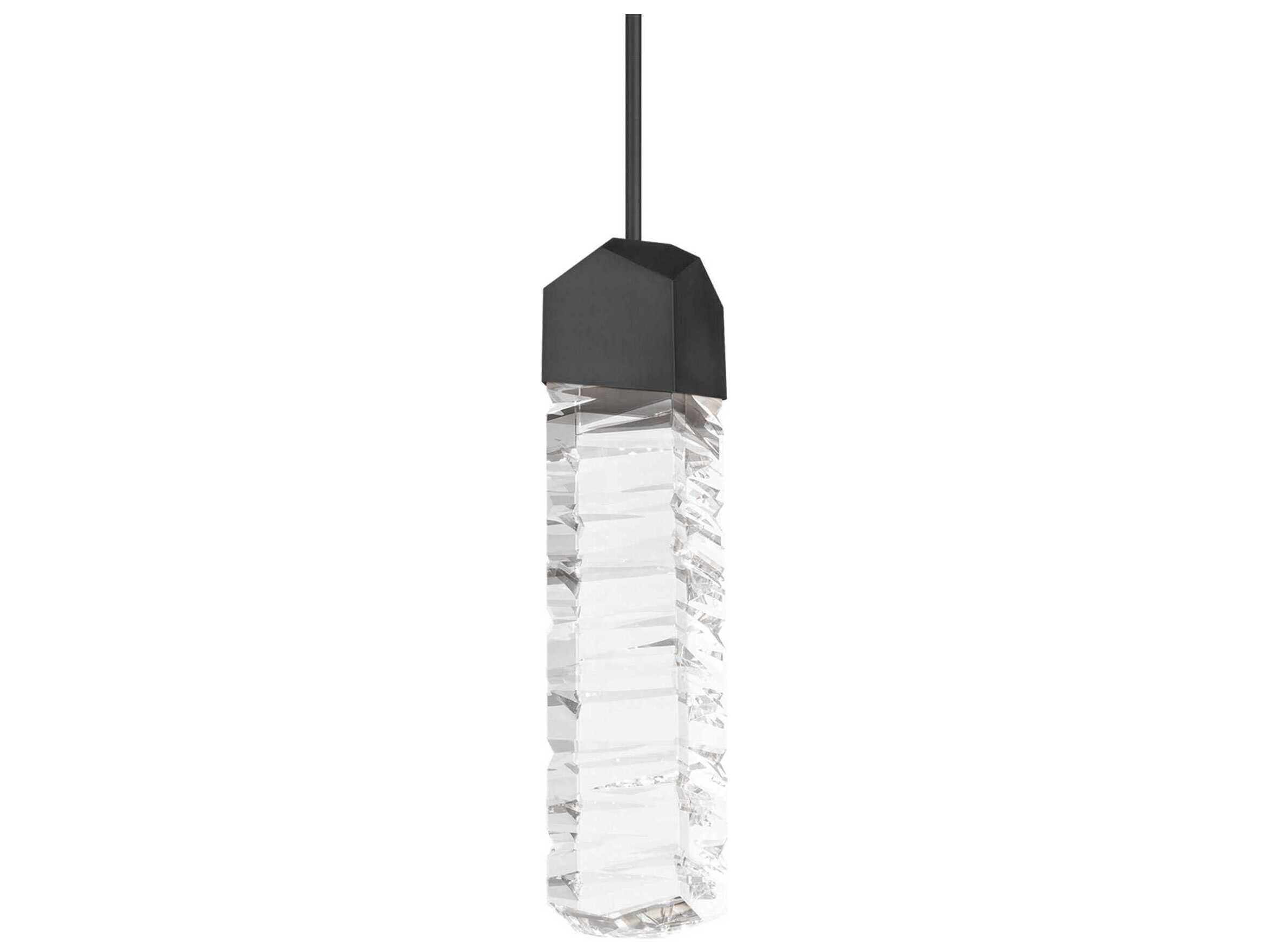 Modern Forms Juliet 1-Light Black Crystal LED Mini Pendant