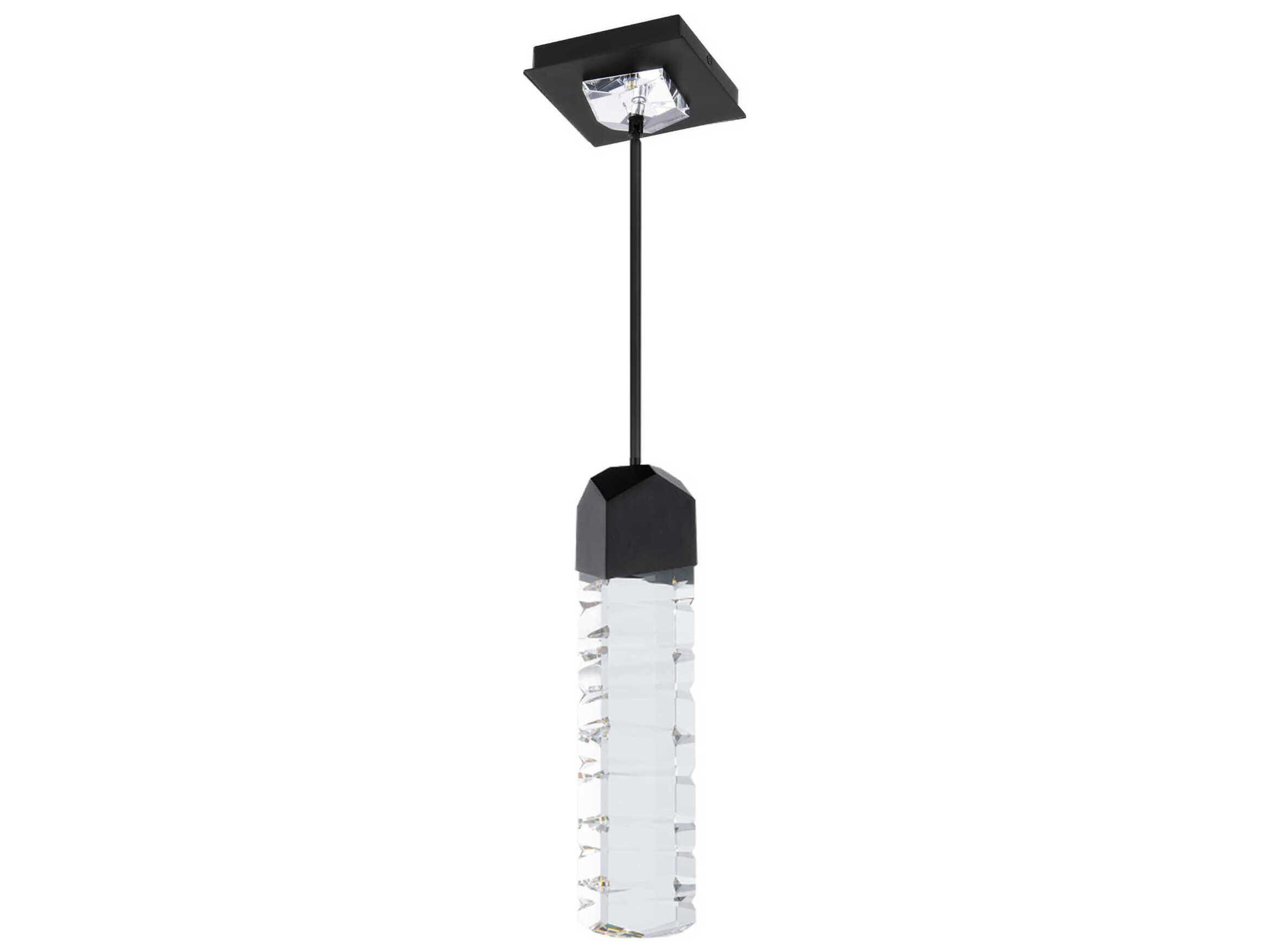 Modern Forms Juliet 1-Light Black Crystal LED Mini Pendant