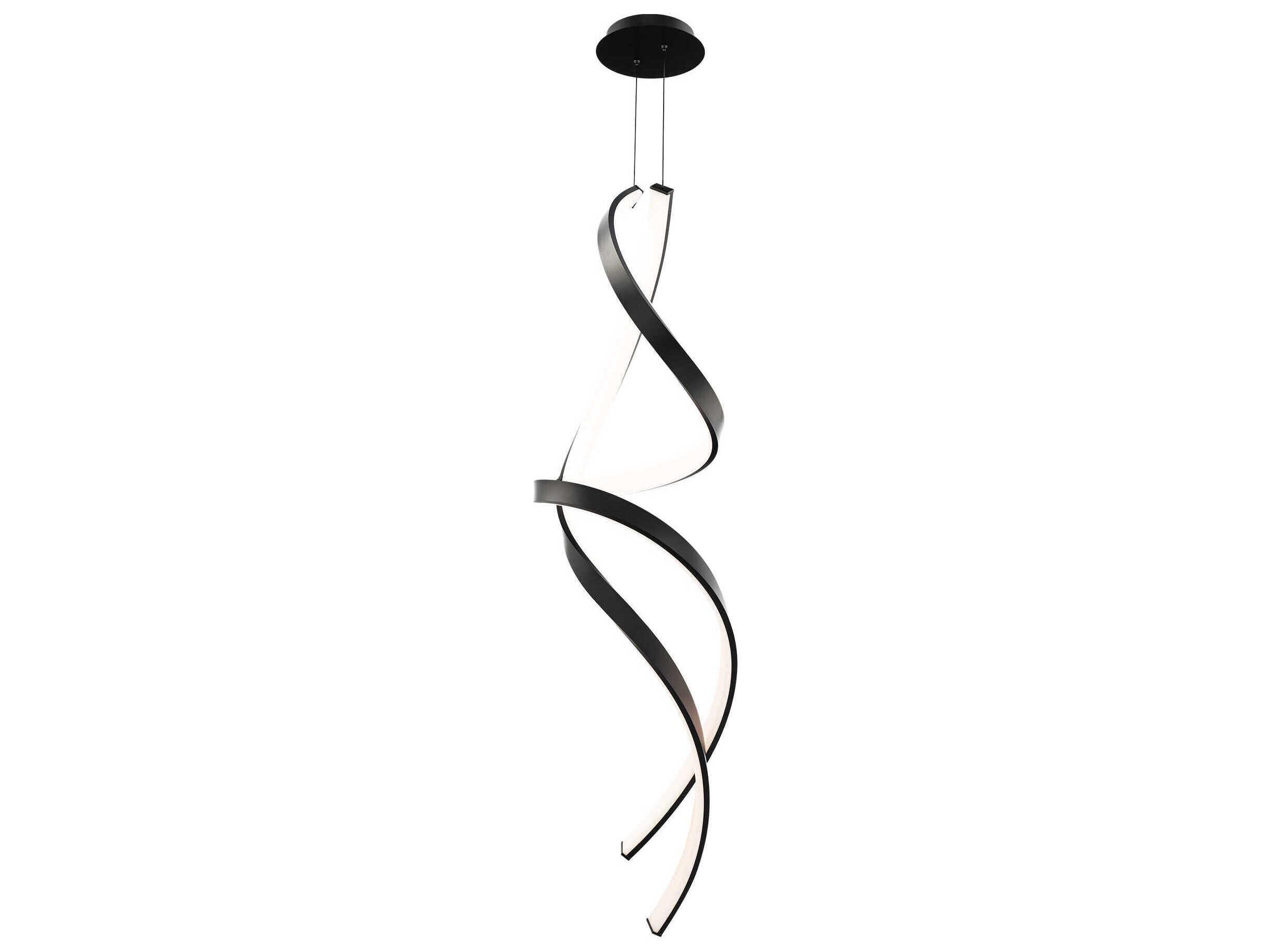 Modern Forms Synopsis 1-Light Black Pendant
