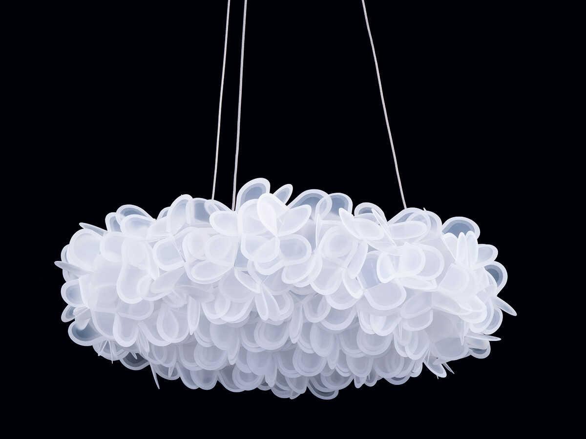 Modern Forms Fluffy 1-Light Brushed Nickel White LED Pendant