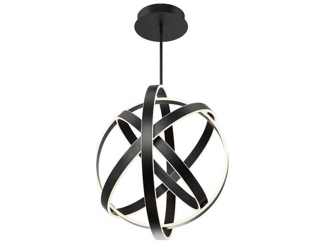 Modern Forms Kinetic 1-Light Black LED Pendant