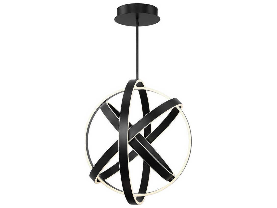 Modern Forms Kinetic 1-Light Black LED Pendant