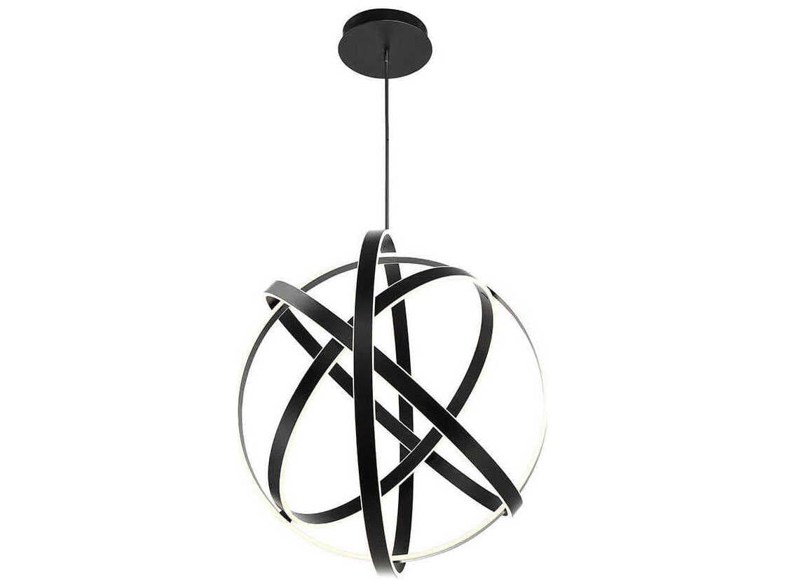 Modern Forms Kinetic 1-Light Black LED Pendant