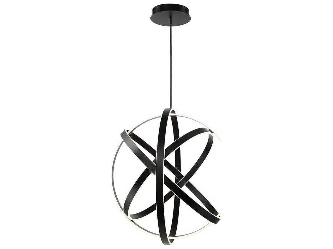 Modern Forms Kinetic 1-Light Black LED Pendant