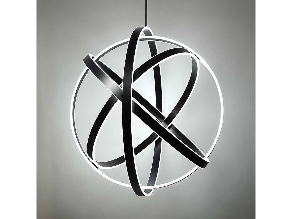 Modern Forms Kinetic 1-Light Black LED Pendant