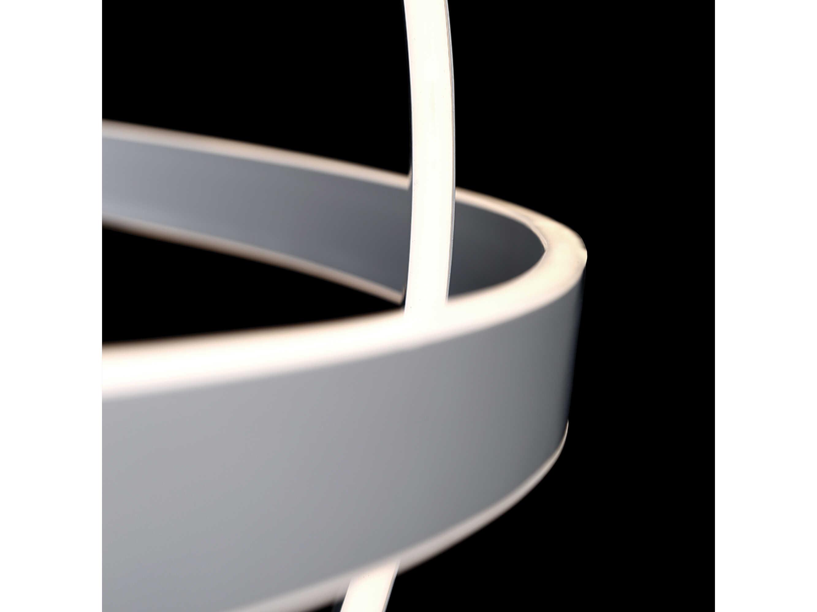 Modern Forms Kinetic 1-Light Titanium Silver LED Pendant