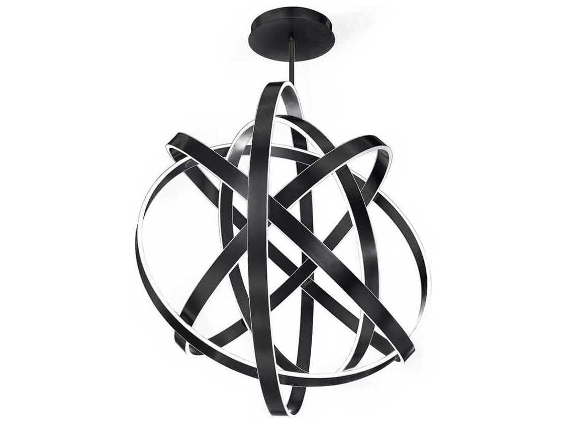 Modern Forms Kinetic 1-Light Black LED Pendant