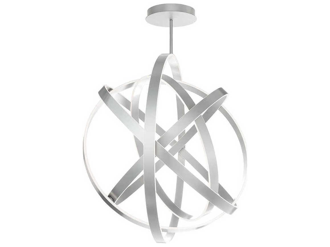 Modern Forms Kinetic 1-Light Titanium Silver LED Pendant