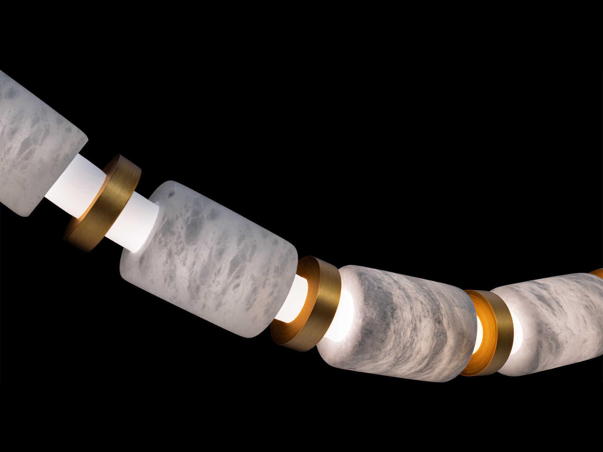 Modern Forms Entice 18-Light Aged Brass Linear Pendant