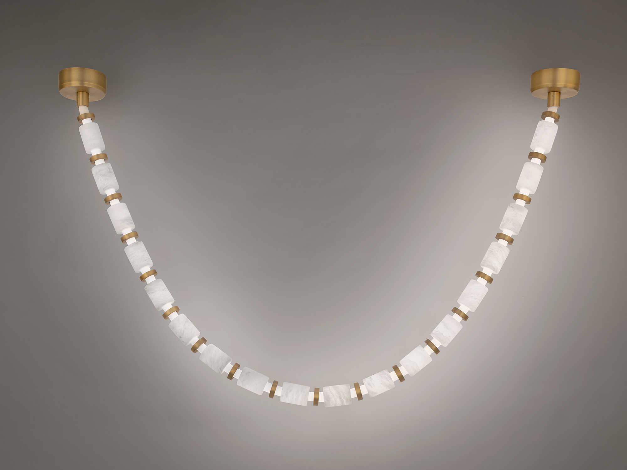 Modern Forms Entice 18-Light Aged Brass Linear Pendant