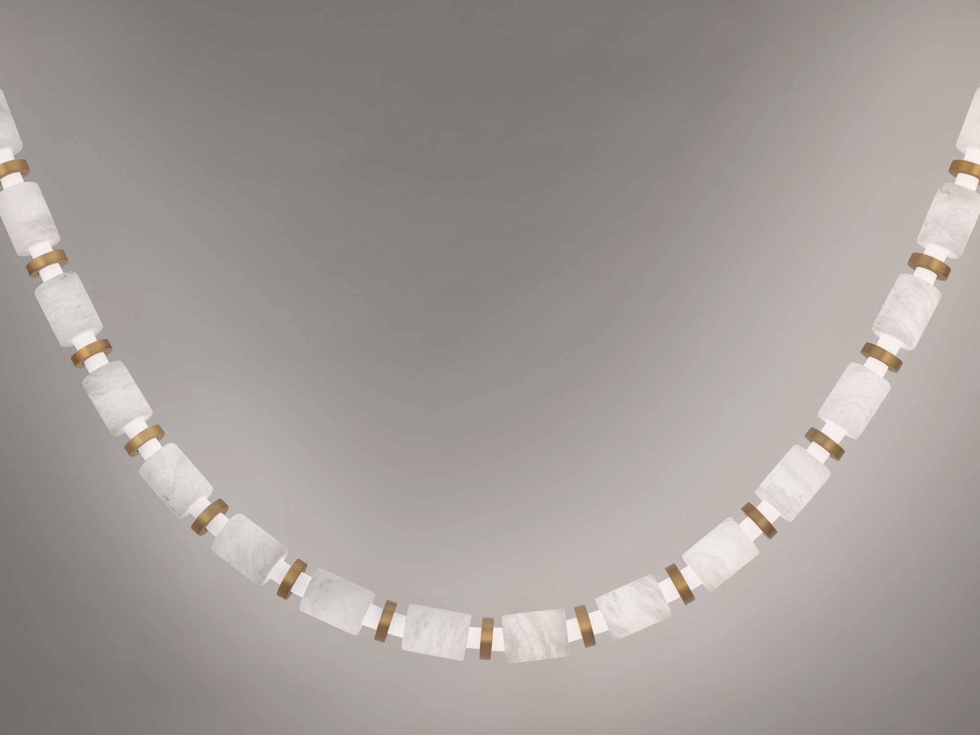 Modern Forms Entice 24-Light Aged Brass Linear Mini Pendant