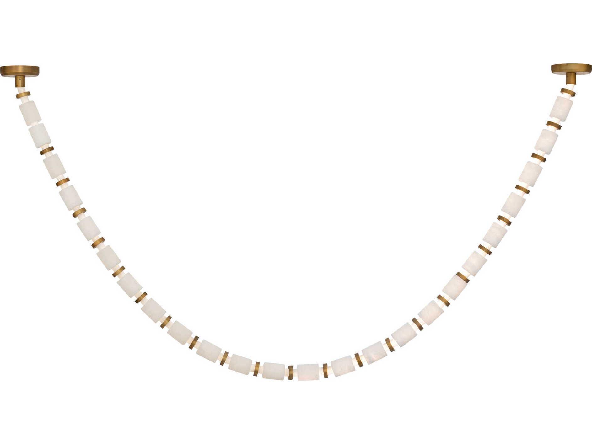 Modern Forms Entice 24-Light Aged Brass Linear Mini Pendant