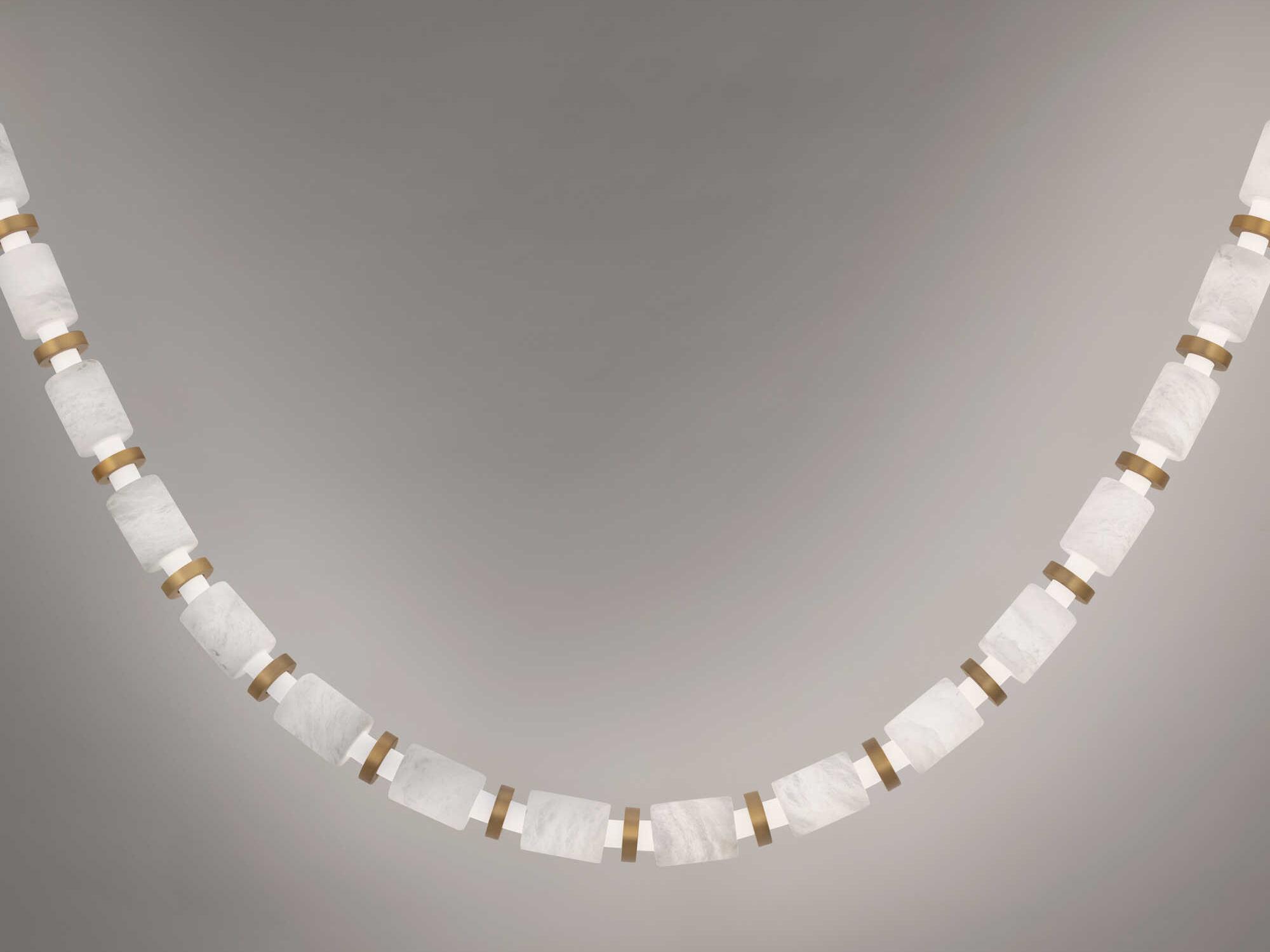 Modern Forms Entice 24-Light Aged Brass Linear Mini Pendant