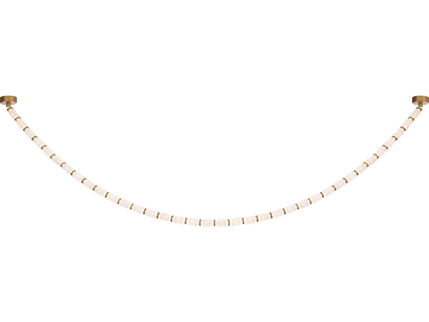 Modern Forms Entice 36-Light Aged Brass Linear Mini Pendant