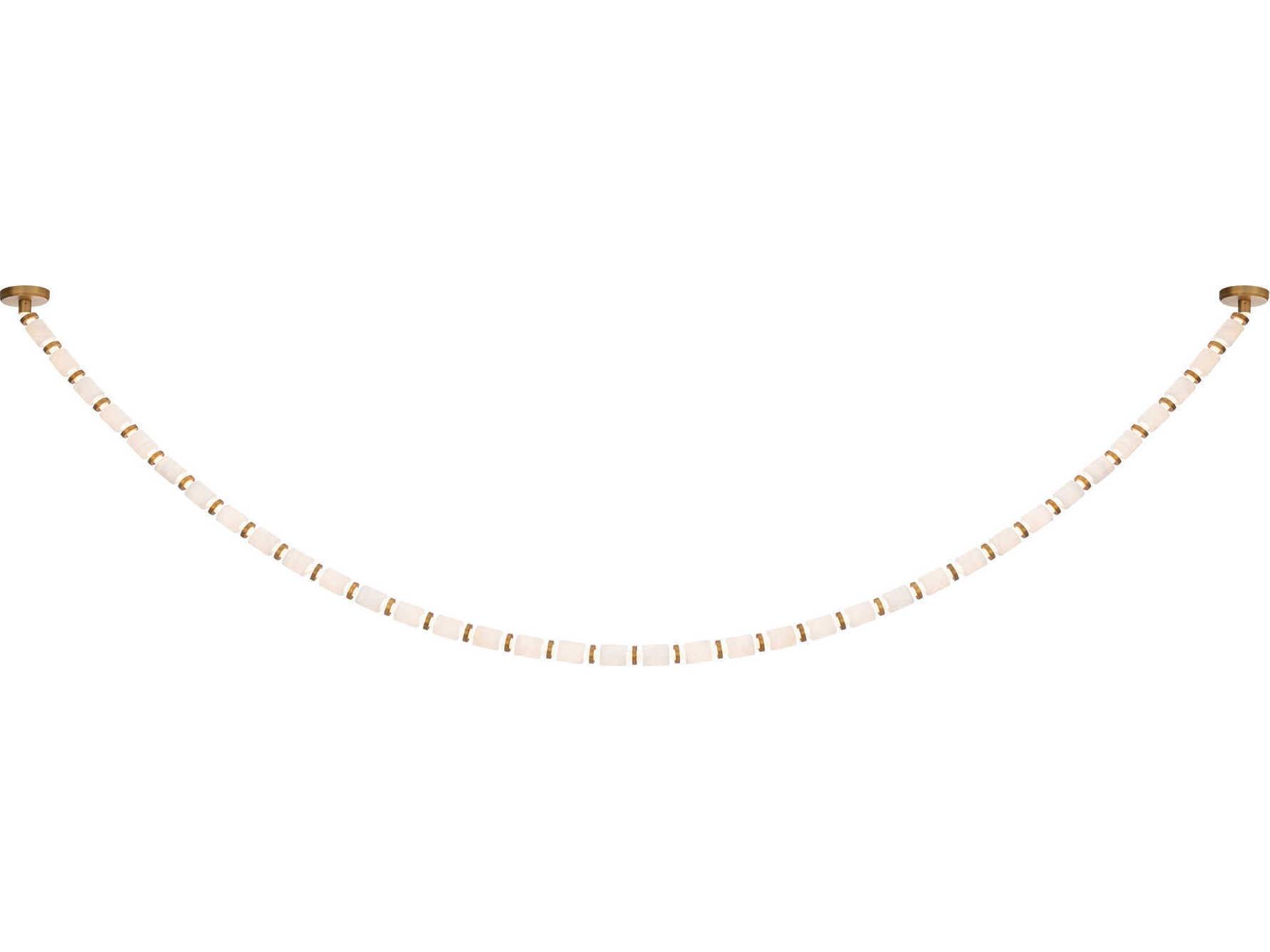 Modern Forms Entice 36-Light Aged Brass Linear Mini Pendant