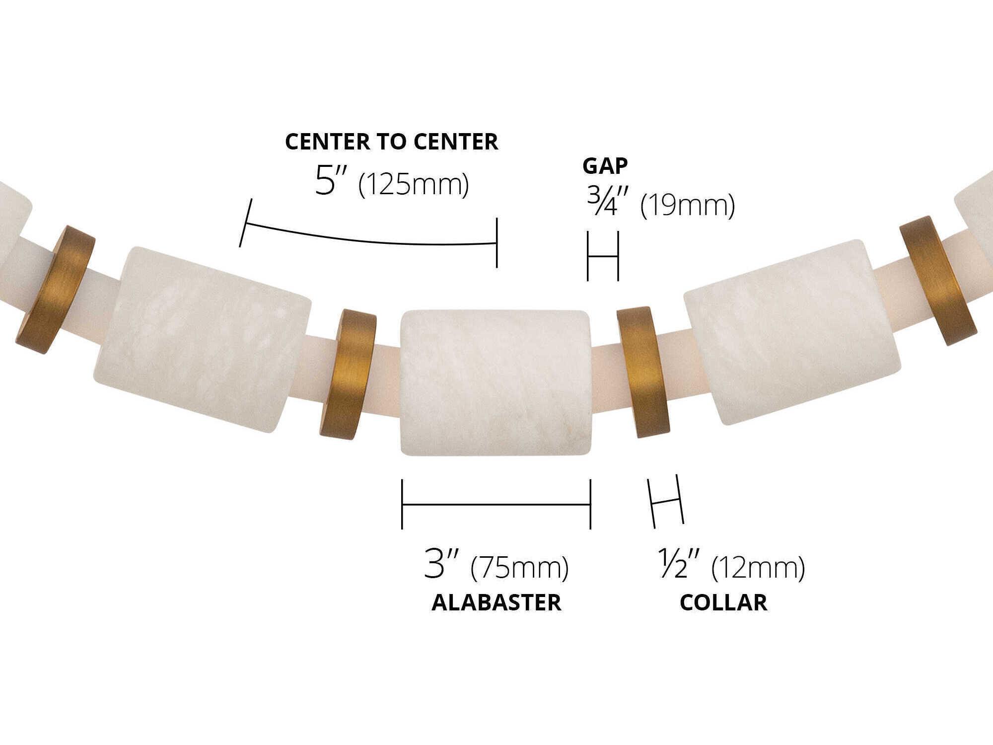 Modern Forms Entice 36-Light Aged Brass Linear Mini Pendant