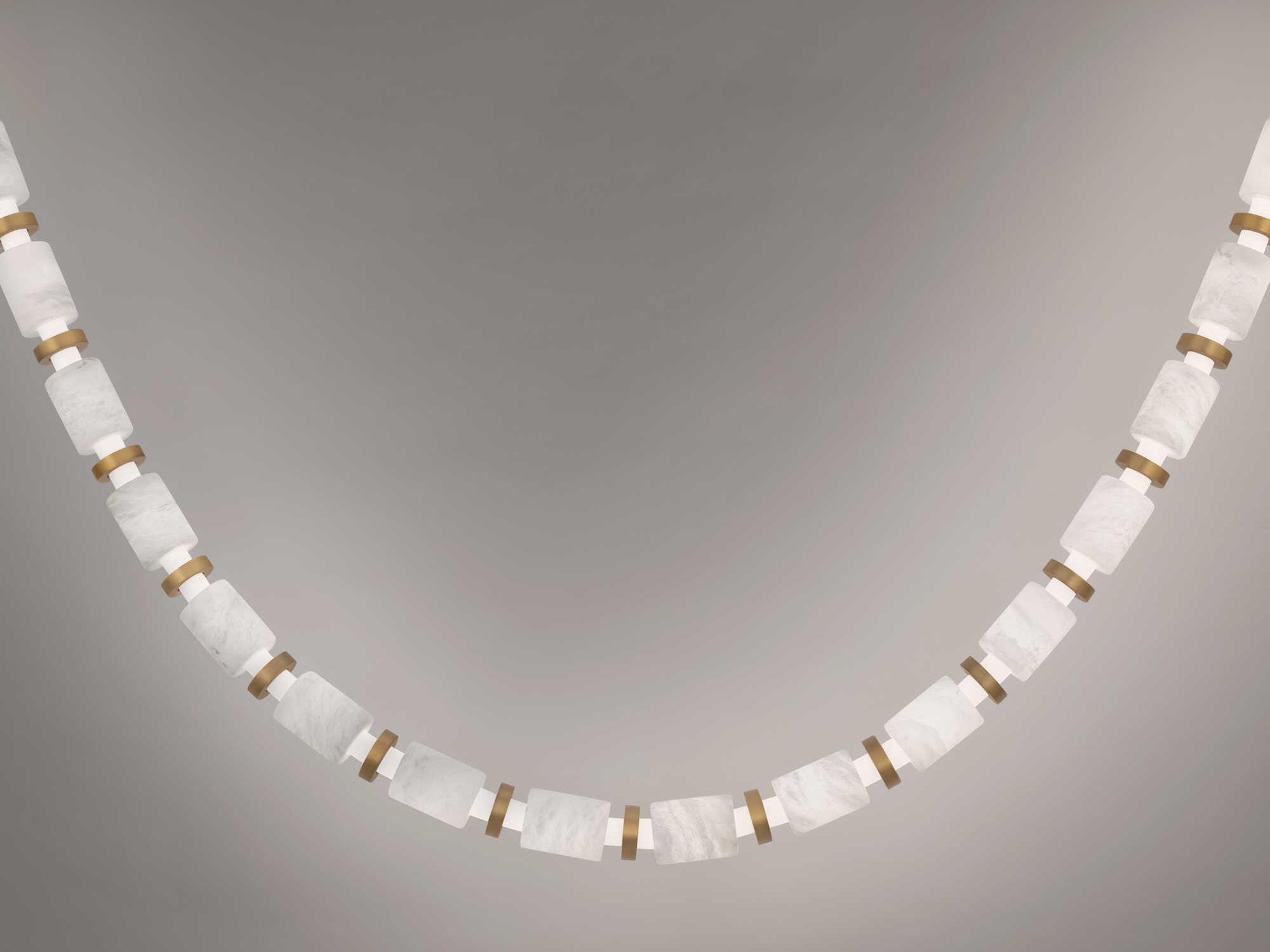 Modern Forms Entice 36-Light Aged Brass Linear Mini Pendant