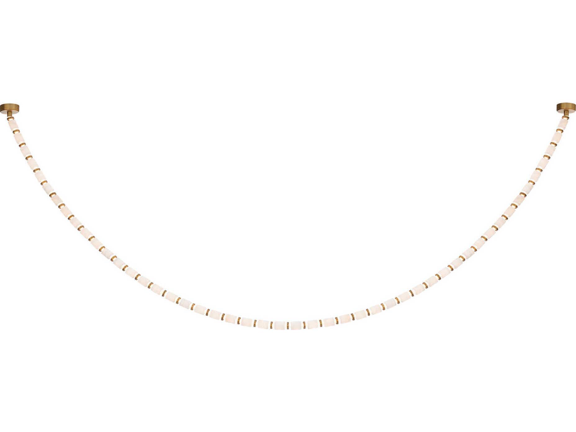 Modern Forms Entice 48-Light Aged Brass Linear Mini Pendant