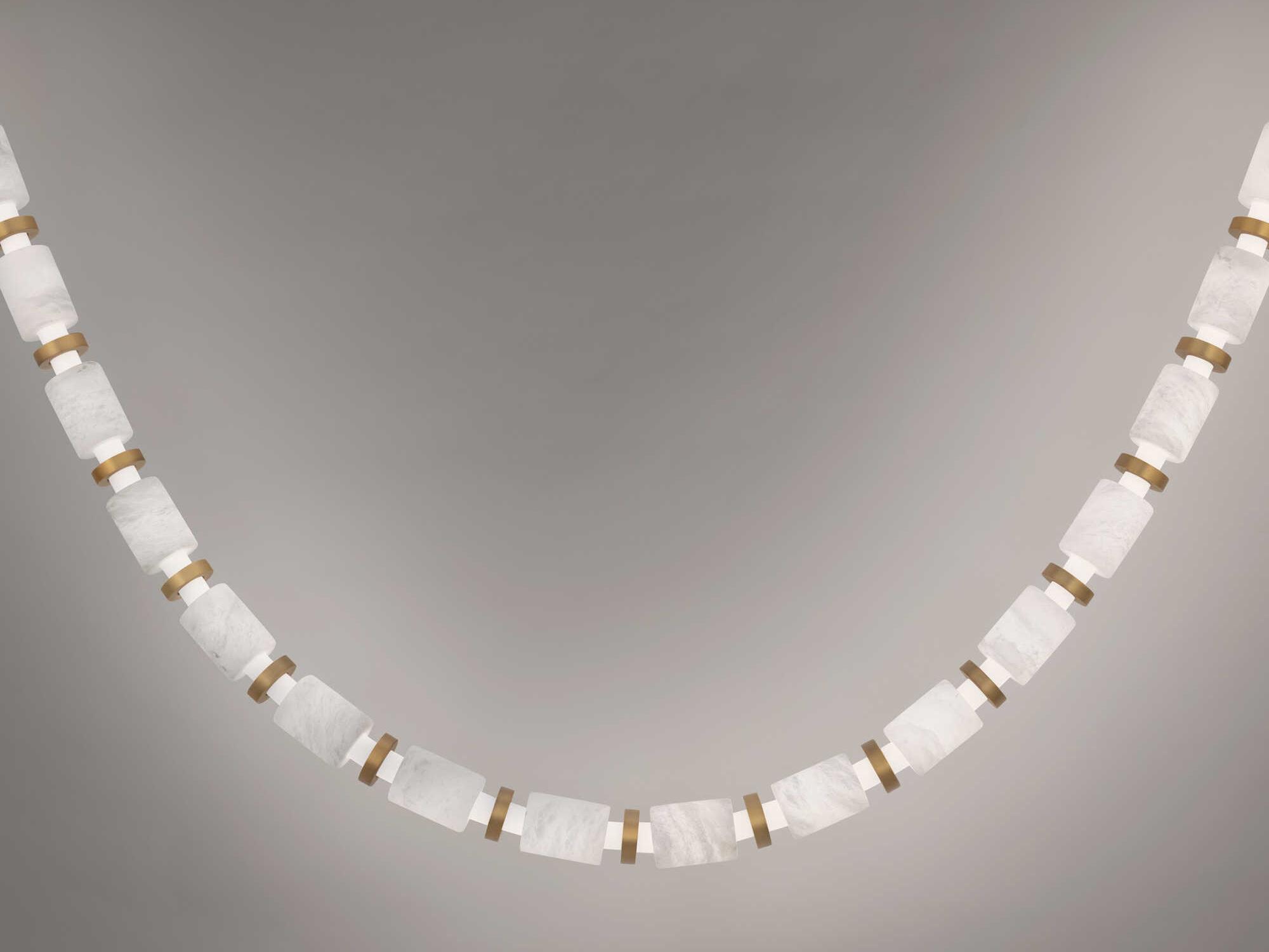 Modern Forms Entice 48-Light Aged Brass Linear Mini Pendant