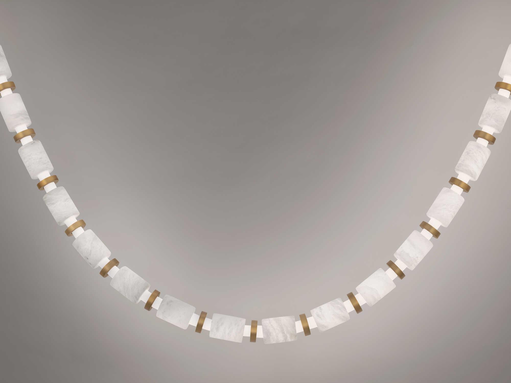 Modern Forms Entice 48-Light Aged Brass Linear Mini Pendant